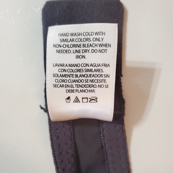 Gray Bra with Teal Lace Trim size 38C - Picture 4 of 16